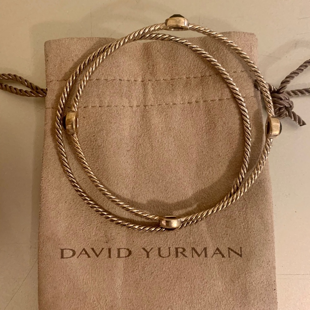 David Yurman Onyx Bangle Set